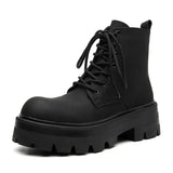 Zingj Platform Derby Martin Boots