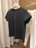 European White Short-Sleeved T-Shirt For Women 2025 New Spring And Summer Small Short