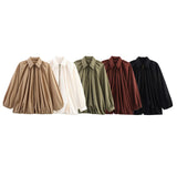 Women's Explosive Fashion Casual Bubble Sleeve Silk