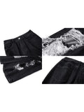 Design Y2k Ripped Jeans Women's Straight High Waist Wide Leg Black Denim Pants Hip Hop Fashion Streetwear Vintage