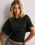 Korean Version Design Round Collar Collar Collar Short-Sleeved T-Shirt For The Summer New Simple And Pure Color Loose