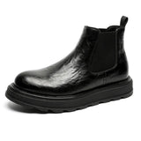 Zingj Boots Men's Fall Locomotive Smoke Boots High Bang Martin Boots