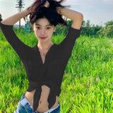 Zingj Summer And Autumn Hot Style Women's Wear College Style Sweet Lapel Single Breasted Cardigan Slim Korean Version Shirt