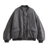 New Cotton Suit Loose Quilting Bomber Jacket Jacket