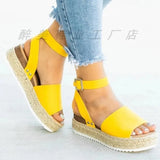 Yards Of Women's Sandals A Word Buckle Thick Bottom And High Heels Of Sandals Women Feel