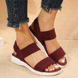 Sandals Women's 2025 Summer Thick-Soled Flats Fish Mouth Tight Large-Size Sandals Women's Shoes