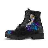 Large Leather Face Martin Boots Women's Gothic Print English Leather Boots Wish Work Clothes Battle