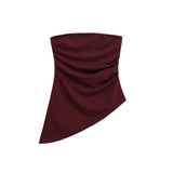 Women's Clothing INS Net Red Blast Folding Body Asymmetric