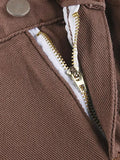 Corduroy Straight Leg Pants-Outfit