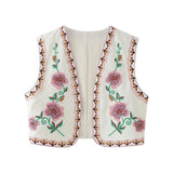 Women's Summer New External Fashion Retro Embroidery Vest