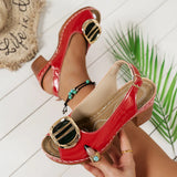 Summer New Large-Size Women's High-Heeled Sandals Fish Mouth Shoes Polyurethane