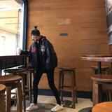 Bomber Embroidered Tiger Varsity JacketOutfit