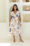 Zingj 24 Spring / Summer Flower Print Single Breasted Dress