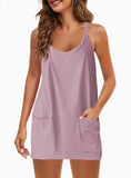 Summer Explosion Lady Slings Joint Shorts Dressing Dress Casual