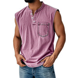Explosion Sleeveless T-Shirt Young Men's Casual Trend Open The Door Wisht
