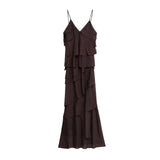 Women's Clothing Explosion Fashion Sexy V-Neck Folding Trim Sling