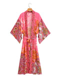 Women's New Cotton Watermark Positioning Flower Belt And Shirt Jacket