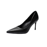 Sharp-Heeled High-Heeled High-Heeled Shoes Women's 2025 Spring New Sense Temperament Single-Shoe Large-Size Women's