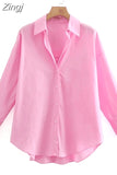 Office Blouse Casual Cotton Button Long Sleeve Shirt Oversize White Loose Shirt Women Tops Irregular Women Clothes
