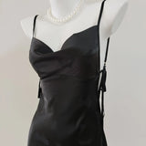 Pajamas Female New Pure-Want High-End Ice Slings Butterfly Prints Thin Ribbon Ribbon Ribbon Ajaback Aja Skirt Private