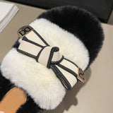 Fire Fur Slippers Women Wear 2025 Spring And Autumn New High-End Thick Background To Increase The Word Cotton