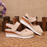 Bag Head Slope And Thick-Soled Sandals Women Waterproof Table Velvet Cold