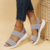 Sandals Women's 2025 Summer Thick-Sed Flat Heel And Fish Mouth Loose One Word With Large-Size Sandals Women's