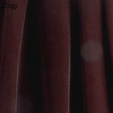 2022 Trend Vintage Velvet Korean Fashion Midi Long Pleated Skirt Women Red Aesthetic High Waist A Line Skirt