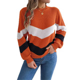 Wind Shooting 2025 Autumn And Winter Casual Coloring Lantern Long-Sleeved Jacket Sweater Women's