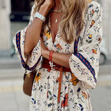 Spot Fashion Women's Wear 2025 Autumn / Winter Fashion Print Bohemian Long