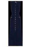 Temperament Sleeveless Round Collar Knitted Dress In 2025