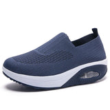 Rocking New Women's Shoes Thick-Soled Air Cushion Lazy Casual Sports Comfortable Shoes Breathable Soft-Soled Women's