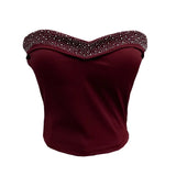 Design Sense Of Small Heavy Industry Drilled With Chest Pad Inside The Bottom Of The Coat Short Vest Woman