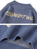 Oversized Butterfly Jacquard Sweater-Outfit