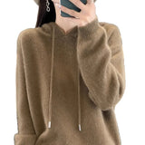 Hooded Sweater Autumn And Winter New Fashion Sweater Knitted Shirt Tsets Thicken Warm Sweater Hooded Sweater Hooded Sweater