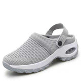 New Large-Size Mesh Women's Shoes Spring And Summer Daily Sandals One Foot And Half Drag Mother Shoes Air Cushion Women's