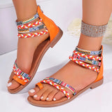 New Summer Bohemian National Style Splicing Splicing Set Roman Women Large-Size Flat