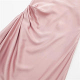 Pink Slip Long Dress Women Backless Satin Dress Woman Asymmetric Evening Party Dresses For Women 2023 Sexy Summer