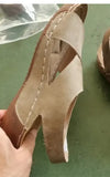Sandals Women 25 Years Of Summer New Pine Cake Thick Soles With Skirts Casually Exposed Beach
