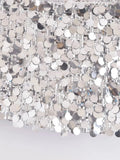 2023 Sequin Skirt Women Glitter Silver Short Skirt Woman Fashion High Waist Mini Summer Skirts Shiny Sexy Women's