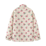 New Fashion Temperament Women's Lamb Velvet Flower