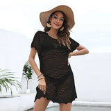 Shirt Women's Crocheted Empty Burqa Summer Bikini Knitted Beach