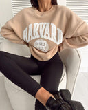 New Women's Casual Fashion Print Thicken With Long-Sleeved