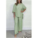 And Autumn 2025 New Wide Legs Trousers Casual Fashion Loose Top Size Two