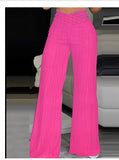 Draping Pleated Hollow Water Ripple Wide