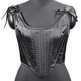 Fashion New Tiding Waist Vest Sexy Strapped Short Fish Bone Small Waist Vest