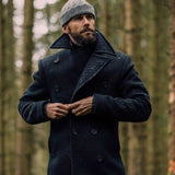 Men's New British Style Men's Long Hair In The Coat Autumn And Winter Hairs Of Men's