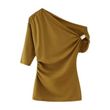 New Asymmetric Nylon Top
