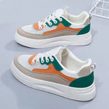 Thick-Bottomed Small White Shoes Women 2025 Summer New Korean Version Of The Round Head Casual Shoes Student Running
