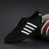 New Men's Shoes 2025 Spring Lace Casual Shoes Trend Fashion Canvas Shoes Men's